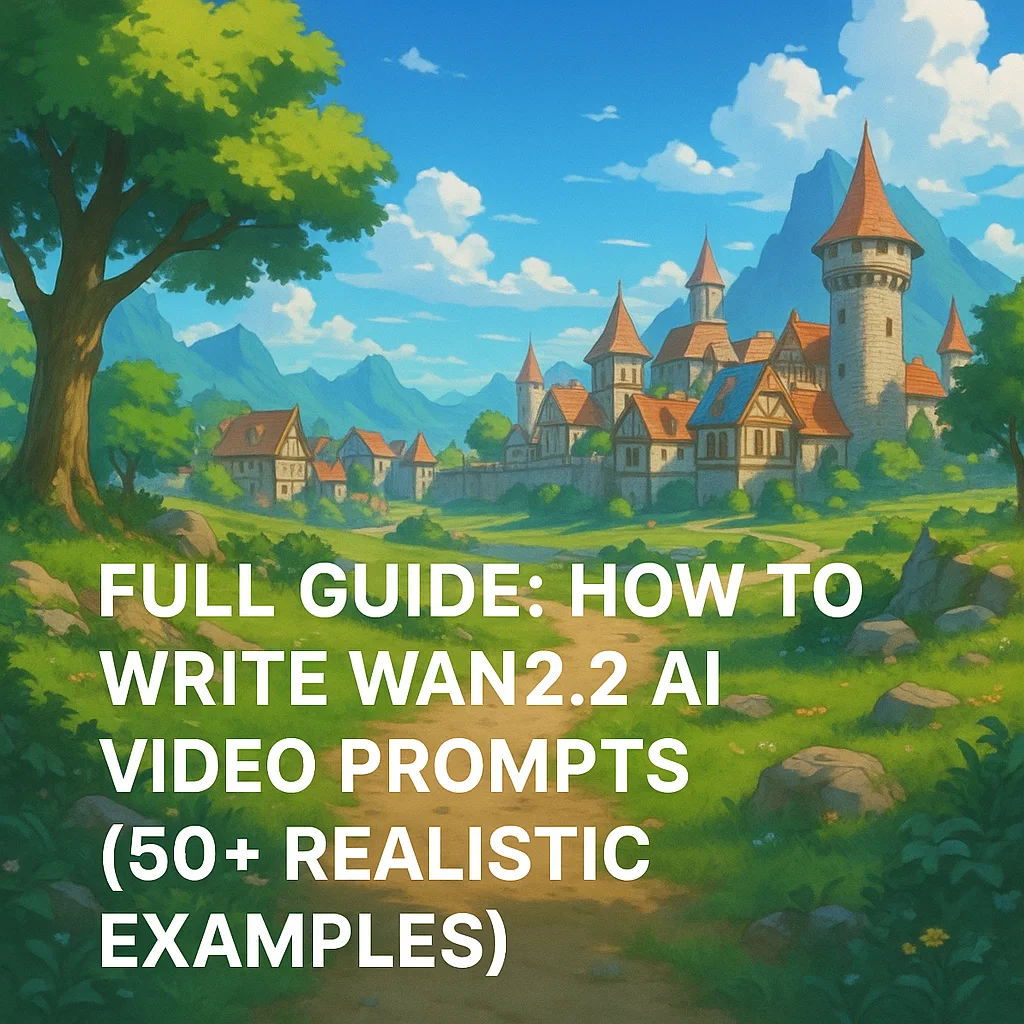 Full Guide: How to Write Wan2.2 AI Video Prompts (50+ Realistic Examples)